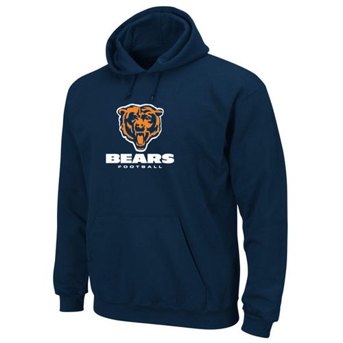 Chicago Bears Critical Victory Pullover Hoodie Navy Blue